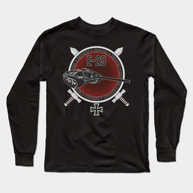 German tank destroyer E-25 Edit Long Sleeve T-Shirt by FAawRay